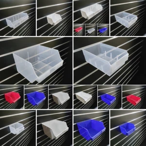 New Heavy Duty Medium Size Storage Box Slatbox Shelfbox Slatwall Display - Picture 1 of 23