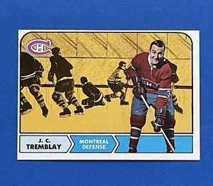 Tarjeta de hockey de colección 1968-69 Topps #59 JC Tremblay Montreal Canadiens +/- Como nueva sin precio base - Imagen 1 de 2