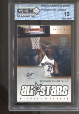 2002-03 Michael Jordan Fleer Hot Shots #155 Washington Wizards GOAT HOF MVP