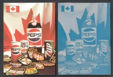 PEPSI AROUND THE GLOBE RARE METAL PRINTING PLATE from TRADING CARD SERIES #7