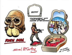 STAR WARS "Ponda Baba +Luke & Obi Wan" GALOOB X-Section Color Guide E. McCarthy  - Picture 1 of 2