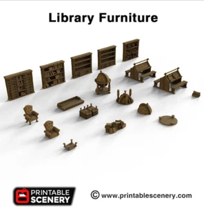 Muebles de biblioteca juegos de mesa juegos de rol fantasía dispersión accesorios de terreno miniaturas - Imagen 1 de 16