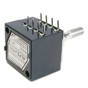 1 STCK. Potentiometer 50K Log Audio Amp Lautstärkeregelung Topf Stereo mit Lautstärke - Bild 1 von 1