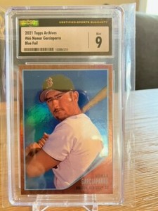 2021 Topps Archives Blue Foil Nomar Garciaparra /25 CSG 9 MINT - Boston Red Sox