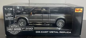 1/18 Maisto Harley-Davidson Ford F-350 Super Duty Pickup Truck DieCast Gray - Picture 1 of 8