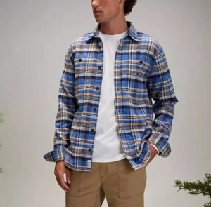 ALPINE DESIGN ' FLANNEL ' MENS ' PRE-WASHED ' BLUE/CLAY MEADOWS - LARGE - Picture 1 of 4