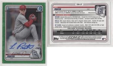 2020 Bowman Draft Chrome Picks Green Refractor /99 Levi Prater #CDA-LP Auto