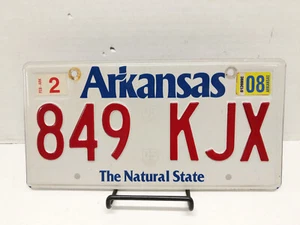 Arkansas License Plate - Expired 2008 The Natural State - 849 KJX - Picture 1 of 2