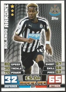 TOPPS MATCH ATTAX EXTRA 2014-15- #207-NEWCASTLE UNITED-ROLANDO AARONS - Imagen 1 de 1