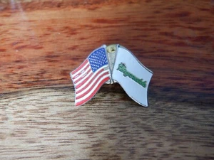 Fitzgerald’s Casino Resort USA Flag Reno Lapel Hat Pin Pinback - Picture 1 of 2