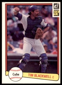 1982 Donruss Baseball Card Tim Blackwell Chicago Cubs #99