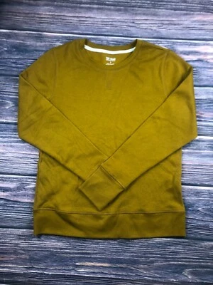 Sudadera Suéter Tek Gear Para Hombres Talla Pequeña Amarillo Mostaza Polar Cuello Redondo Foto 1 de 4