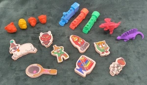 Vintage Lot Of 17 1980 Rubber Erasers Various Diener, Russ, And Applause - Picture 1 of 4