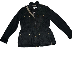 Boden Utility Jacket Women’s Size 10 Heavyweight Winter Coat Black - Picture 1 of 10