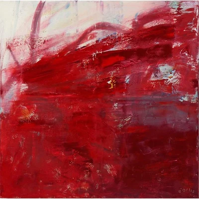 CHRISTIAN HERZIG GEMÄLDE FARBE ROT DYNAMISCH KLASSE NEO RAUCH LEIPZIG VP: 4000€* - Bild 1 von 4