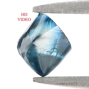1.11 CT Natural Loose Rough Shape Diamond 5.55 MM Blue Color Diamond L3412 - Picture 1 of 8