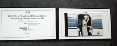 2022 DY42 - HM The Queen's Platinum Jubilee Prestige Stamp Book - In H&B Folder. - Image 1 of 4