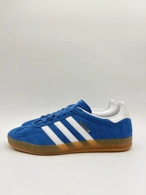 Adidas Men's Gazelle Indoor Originals Multiple Sizes Blue Bird Gum |JI2061| - Image 1 of 4