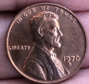 1970 S Large Date Lincoln Cent Penny - Pristine Beautiful Condition  - Picture 1 of 4
