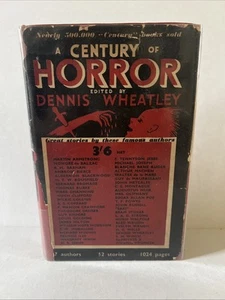 A Century Of Horror Stories Dennis Wheatley 1st Edition HB/DJ 1935, B179 - Picture 1 of 7