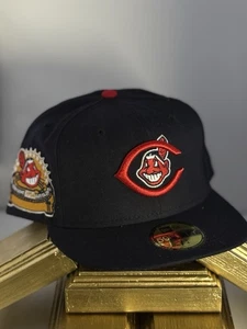 Cleveland Indians 59FIFTY Mütze Club 7 3/4 Chief Wahoo 1954 All-Star Patch grau UV - Bild 1 von 6