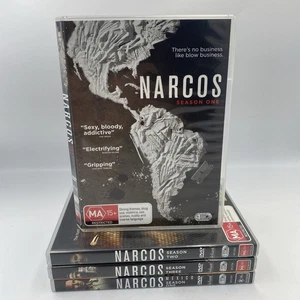 Narcos Complete Seasons 1–3 + Mexico DVD Set Netflix Series Pablo Escobar - Picture 1 of 13