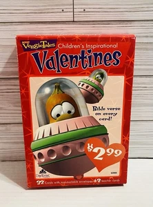 Veggietales Valentines Dayspring 32 Valentines Day Cards + 2 Teacher Cards New - Picture 1 of 4