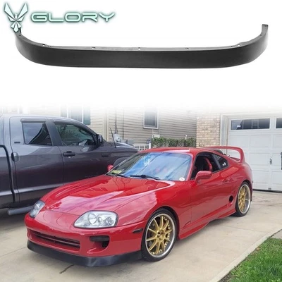 Fits 93-98 Toyota Supra Paisley Style Front Bumper Lip Spoiler Chin Splitter PU Foto 1 de 4