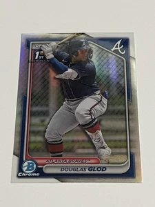 DOUGLAS GLOD 2024 BOWMAN CROMO 1° RIFRATTORE BASEBALL BRAVES /499 - Foto 1 di 2