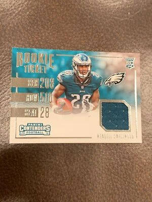 2016 Panini Contenders Rookie Ticket Swatches #19 Wendell Smallwood Jersey - Image 1 of 2