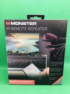 Monster IR Remote Repeater, Control A/V Components Up To 25 Ft, Brand New! - Image 1 of 3