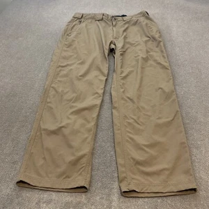 Duluth Trading Pant Mens XL Brown Stretch Nylon 30" Inseam Lightweight Elastic - Picture 1 of 11