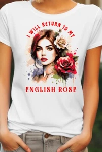 Inspired By The Jam English Rose Paul Weller Mod Classic Ladies T-Shirt - Picture 1 of 3