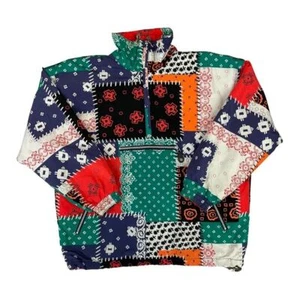 Pulóver cortavientos estilo ""Patchwork"" vintage años 90 línea profesional XXL - Imagen 1 de 4