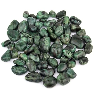 Smaragd Trommelsteine grün XL 20 - 40 mm AA-Qualität aus Indien ! Top - Farbe ! - Bild 1 von 3
