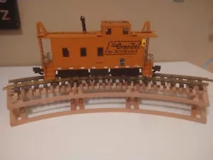 G Scale R1 curved Low Boy 2" high Model Train Garden Trestle For USA LGB MTH - Picture 1 of 11