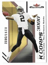 Aaron Brooks 2002 Fleer Maximum K Corps 3000 #4 /3832 Saints Numbered Insert NFL