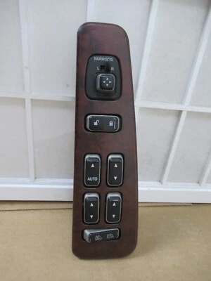 03 04 05 06 07 08 Lincoln Town Car WOODGRAIN Master Window Switch Power Left OEM - Image 1 of 4