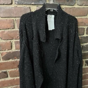 DIESEL | Knitwear Sweater Duster Pocket Coat Sz Large Wool Blend -Cheapchicplus - Picture 1 of 5
