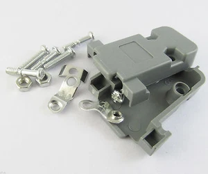 50sets Grey D-Sub DB9 9Pin Plastic Hood Cover for 9 Pin 15 Pin D-Sub Connector - Picture 1 of 6