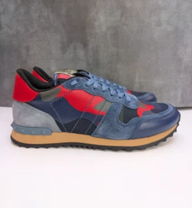 Valentino Garavani Rockrunner Red Navy UK 6 EU 40 - Picture 1 of 20