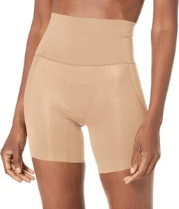 Maidenform women's L Tame Your Tummy Booty Lift Shorty Transparent beige Nude - Picture 1 of 9