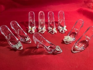 Cinderella "Glass Slipper" Clear Plastic Princess Shoe/Wedding/Party Cake Topper - Picture 1 of 11