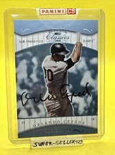 2001 Donruss Classics SIGNIFICANT SIGNATURES - ORLANDO CEPEDA Car #187 MLB HOF