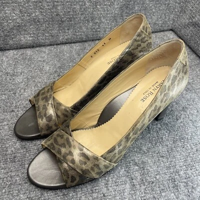 Taryn Rose Women’s Size 41 (US 10.5) Animal Print Patent Leather Heel Open Toe - Image 1 of 4