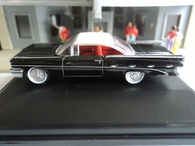 Oxford 1959 Pontiac Bonneville Regent negro 1/87 HO fundido a presión GM Foto 1 de 4