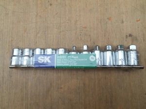 SK TOOLS 11 Piece 3/8" Drive Pipe Plug Socket Set , USA - Picture 1 of 2