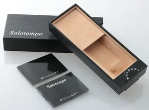 GENUINE Bvlgari Solotempo Presentation Watch Box ORIGINAL Bulgari Booklets - Picture 1 of 11