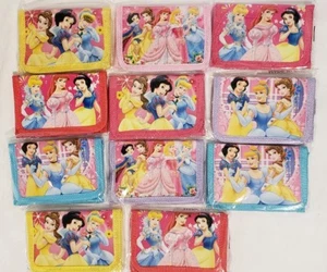 Disney Princess Belle Ariel Wallet Kids Tri-Fold Girls Wallet One Piece - Picture 1 of 4
