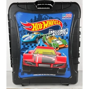 Hot Wheels Challenge Accepted Hardshell Car Carry Case With Wheels 110 capacity - Picture 1 of 10